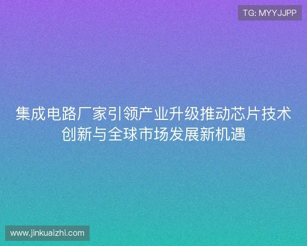 集成电路厂家引领产业升级推动芯片技术创新与全球市场发展新机遇